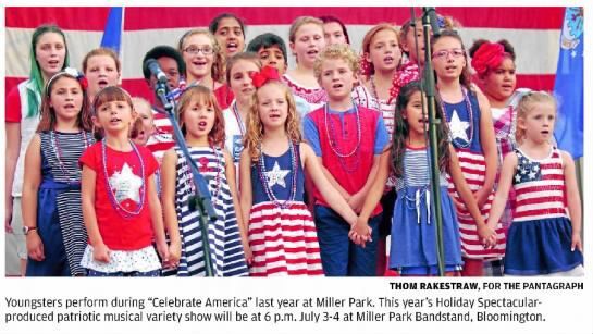 Youngsters perform during "Celebrate America"